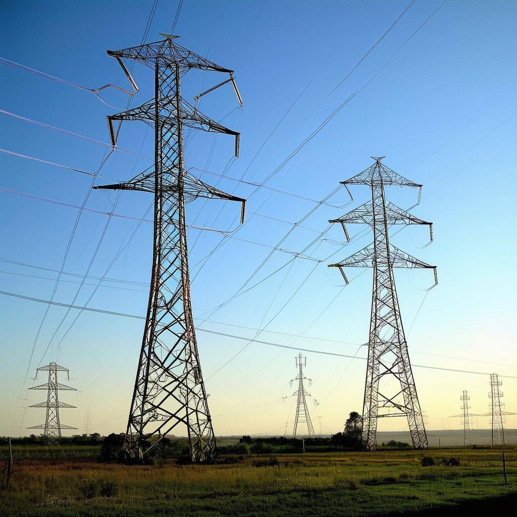 high voltage pylons