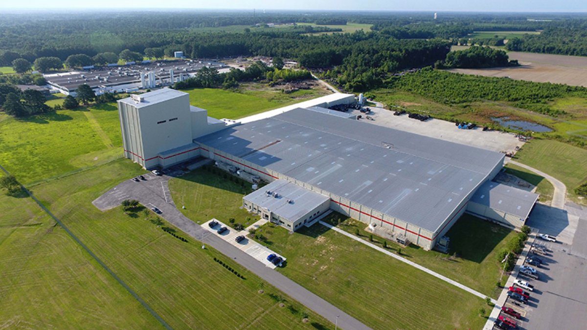 Aerial view of the LS Cable & System USA manufacturing campus in Tarboro, North Carolina