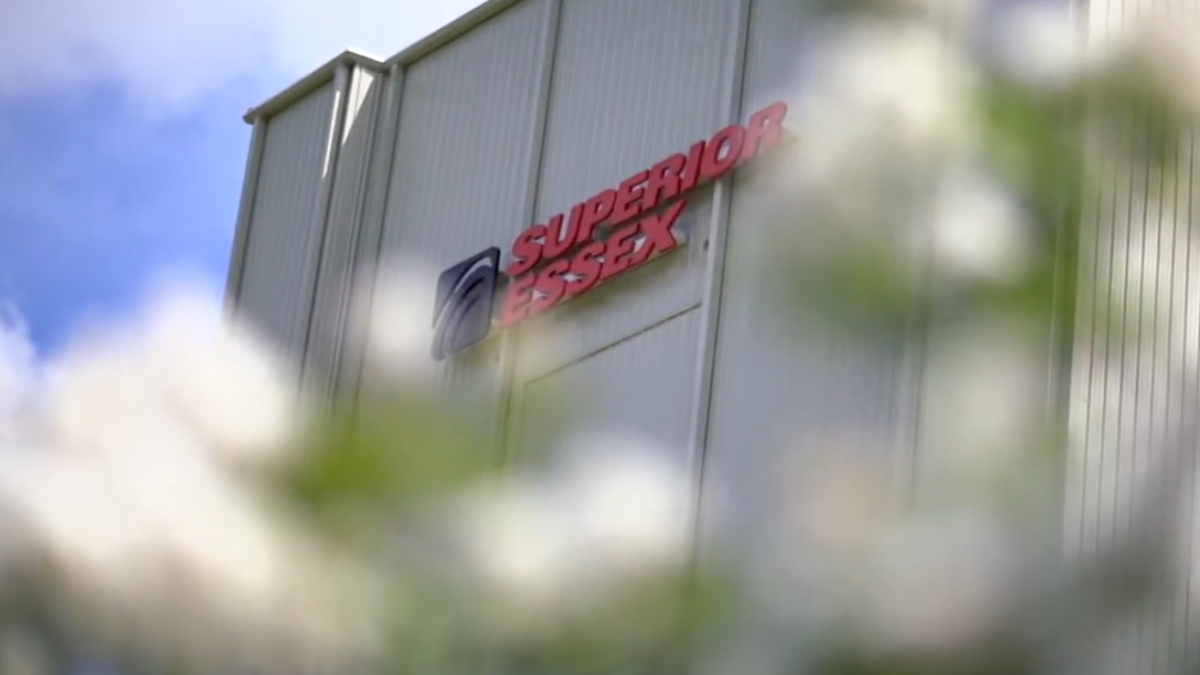 Superior Essex energy cable manufacturing facility in Tarboro, North Carolina